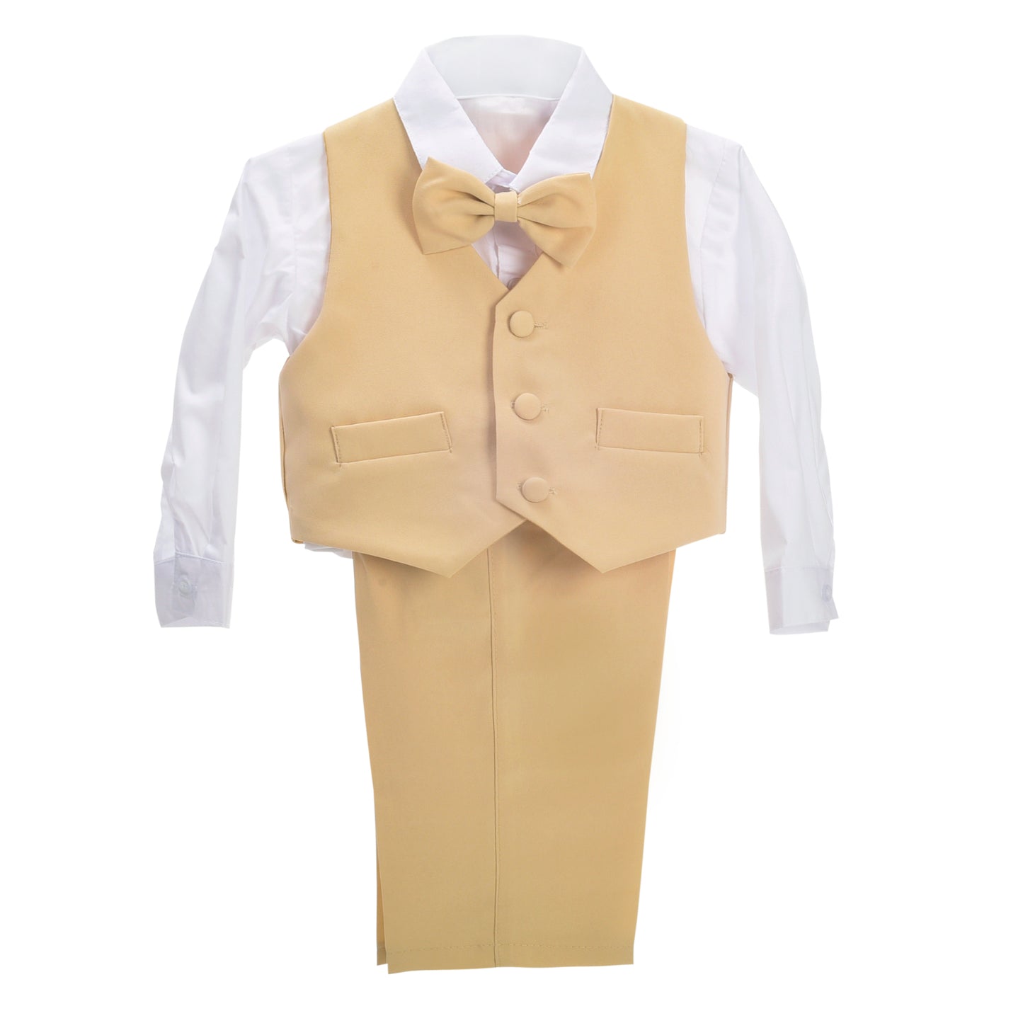 Baby Boys' Suits & Blazers Wedding Outfit 5 Pieces Set - Khaki