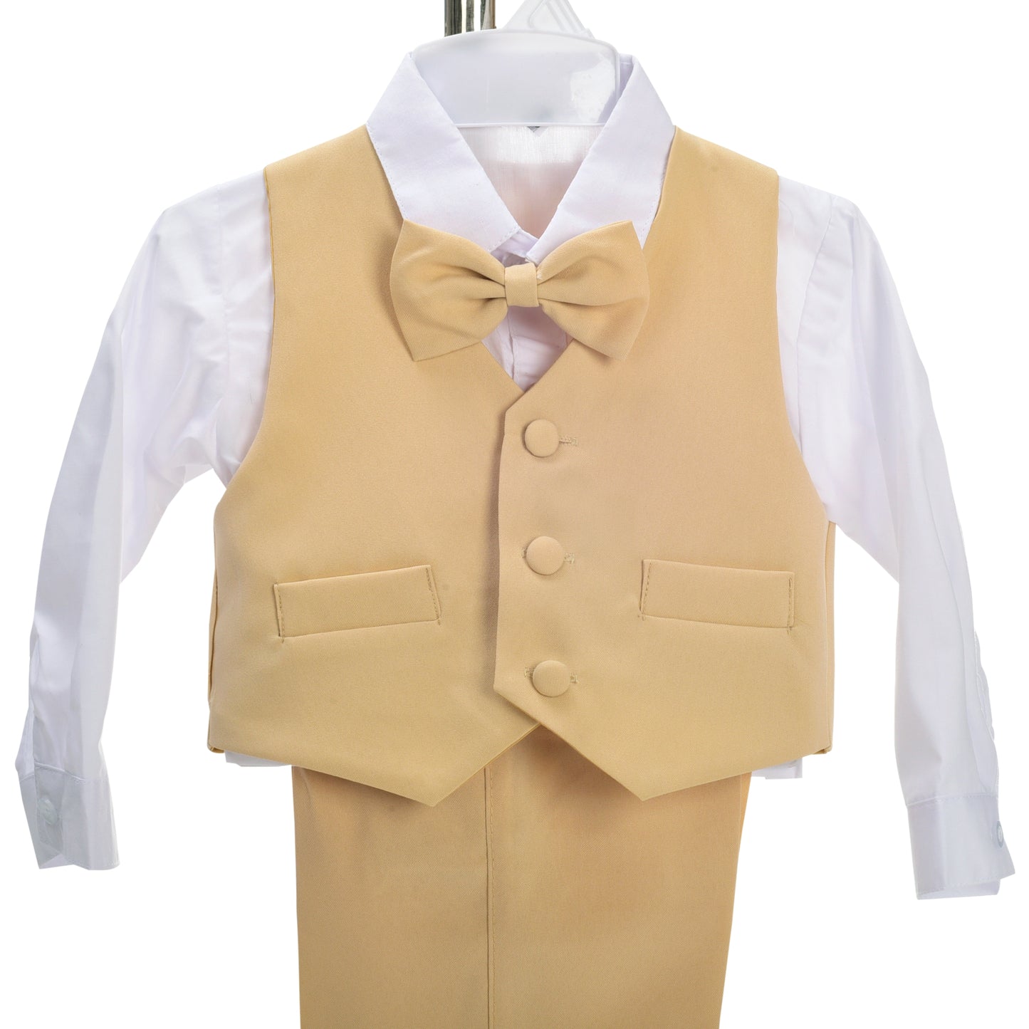 Baby Boys' Suits & Blazers Wedding Outfit 5 Pieces Set - Khaki