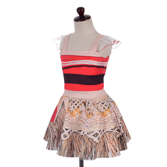 Lito Angels Princess Costume Fancy Dress Up with Necklace for Baby Kids Girls, Halloween Birthday Theme Party Outfit Ruffle Sleeve