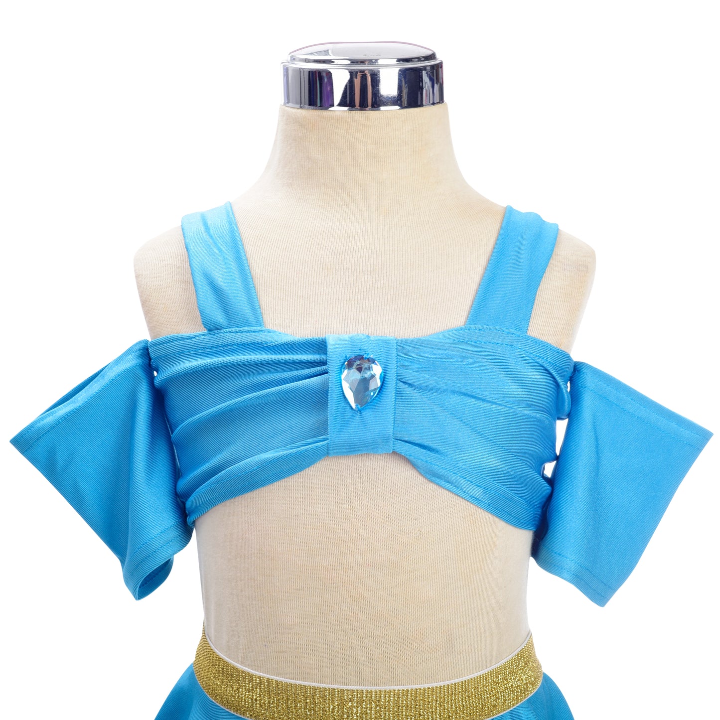 Girls Princess Jasmine Swimming Costume 2 Piece Swimsuit Swimwear Swim Wear Bathing Suit