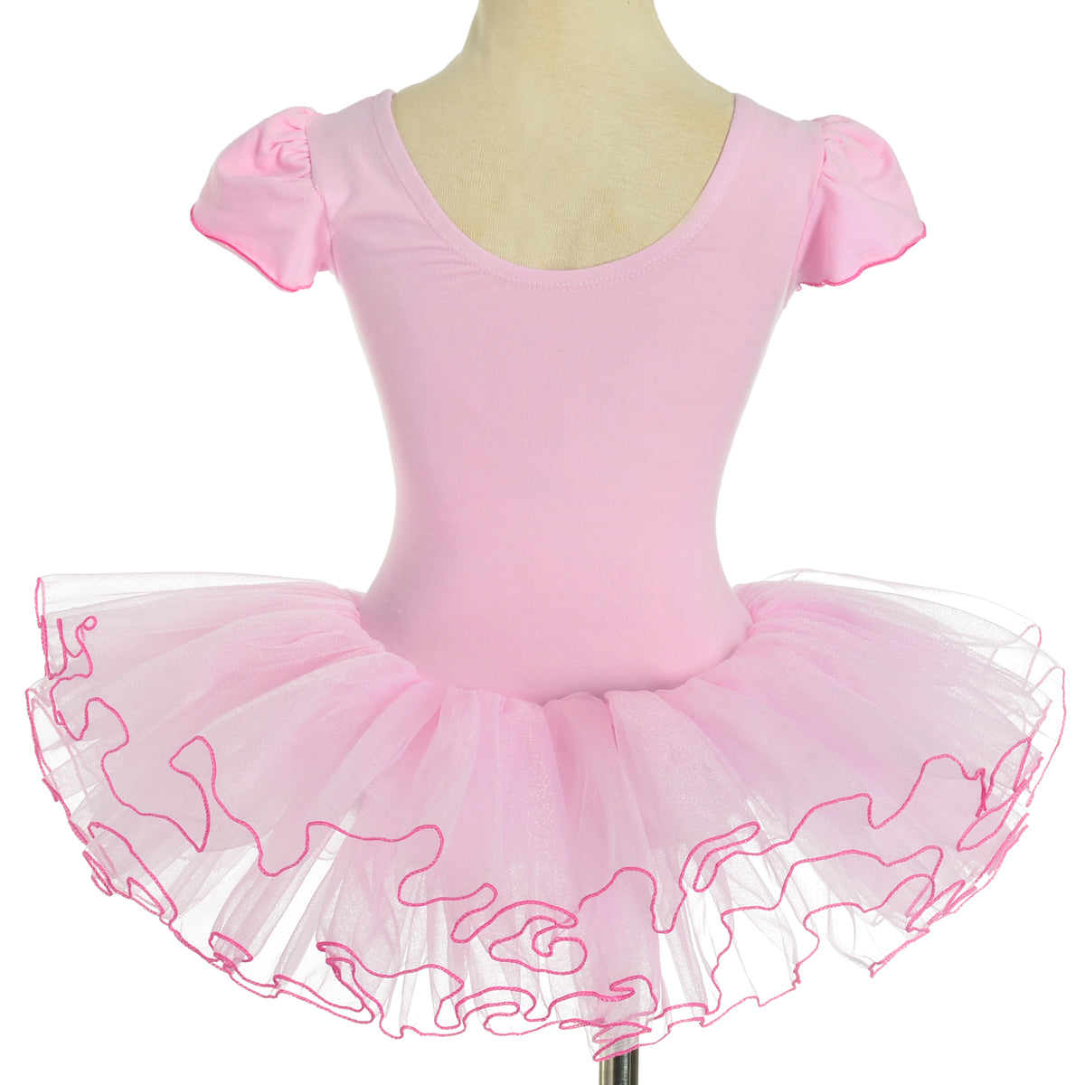 Girls Pink Ballet Tutu Dress Ballerina Dance Wear Leotard with Skirt