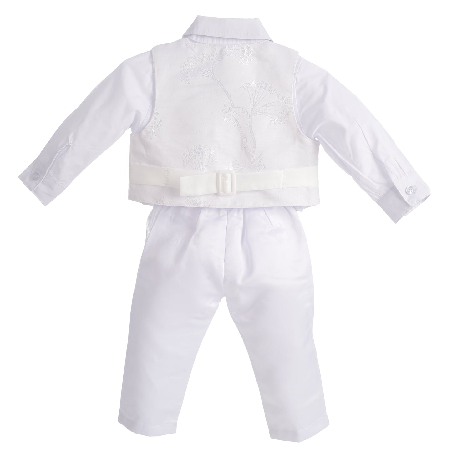 Baby Boys Christening Clothing Baptism Outfits with Bonnet - Long Sleeve