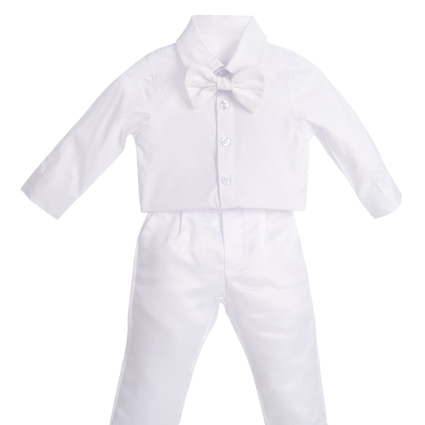 Baby Boys Christening Clothing Baptism Outfits with Bonnet - Long Sleeve