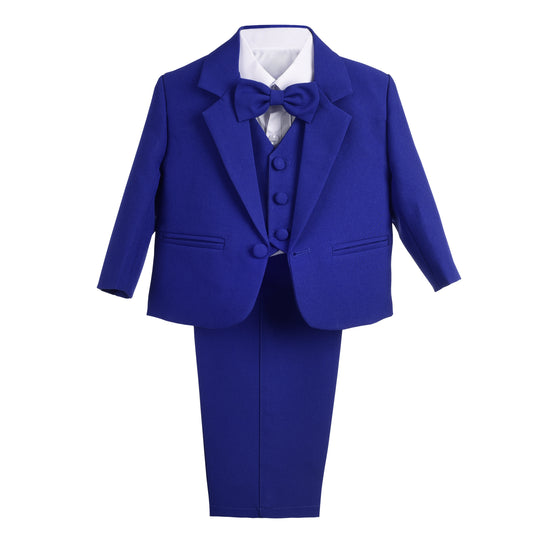 Baby Boys' Suits & Blazers Wedding Outfit 5 Pieces Set - Royal Blue