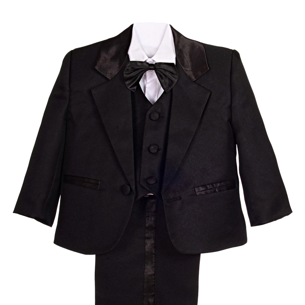 Baby Boys' Suits & Blazers Wedding Outfit 5 Pieces Set - Black