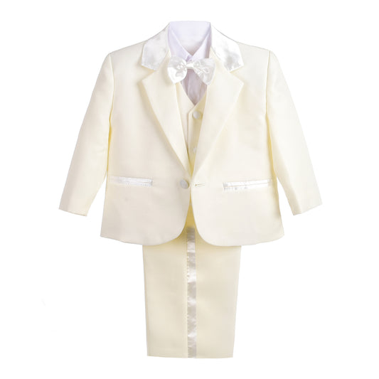 Baby Boys' Suits & Blazers Wedding Outfit 5 Pieces Set - Ivory