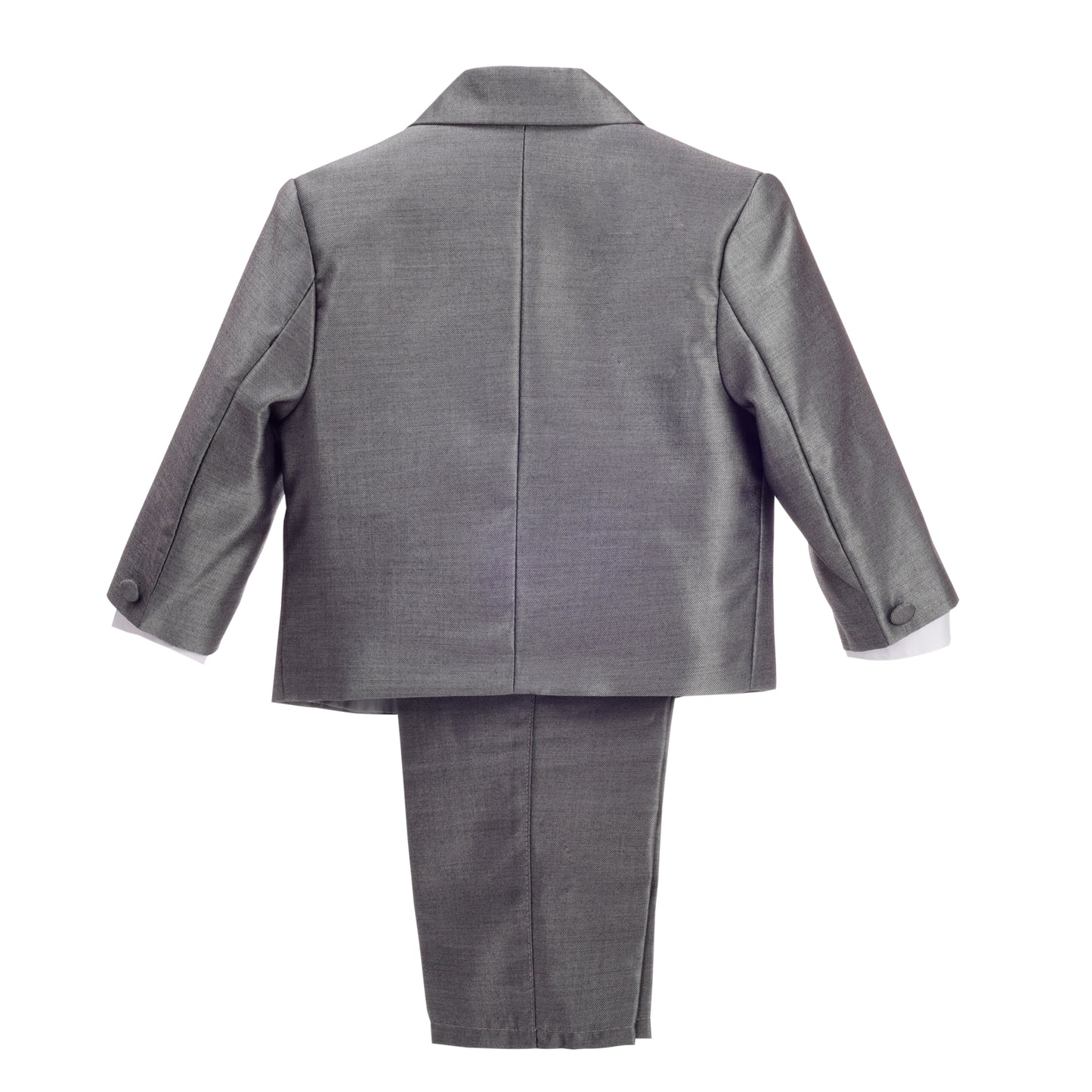 Baby Boys' Suits & Blazers Wedding Outfit 5 Pieces Set - Silver Gray