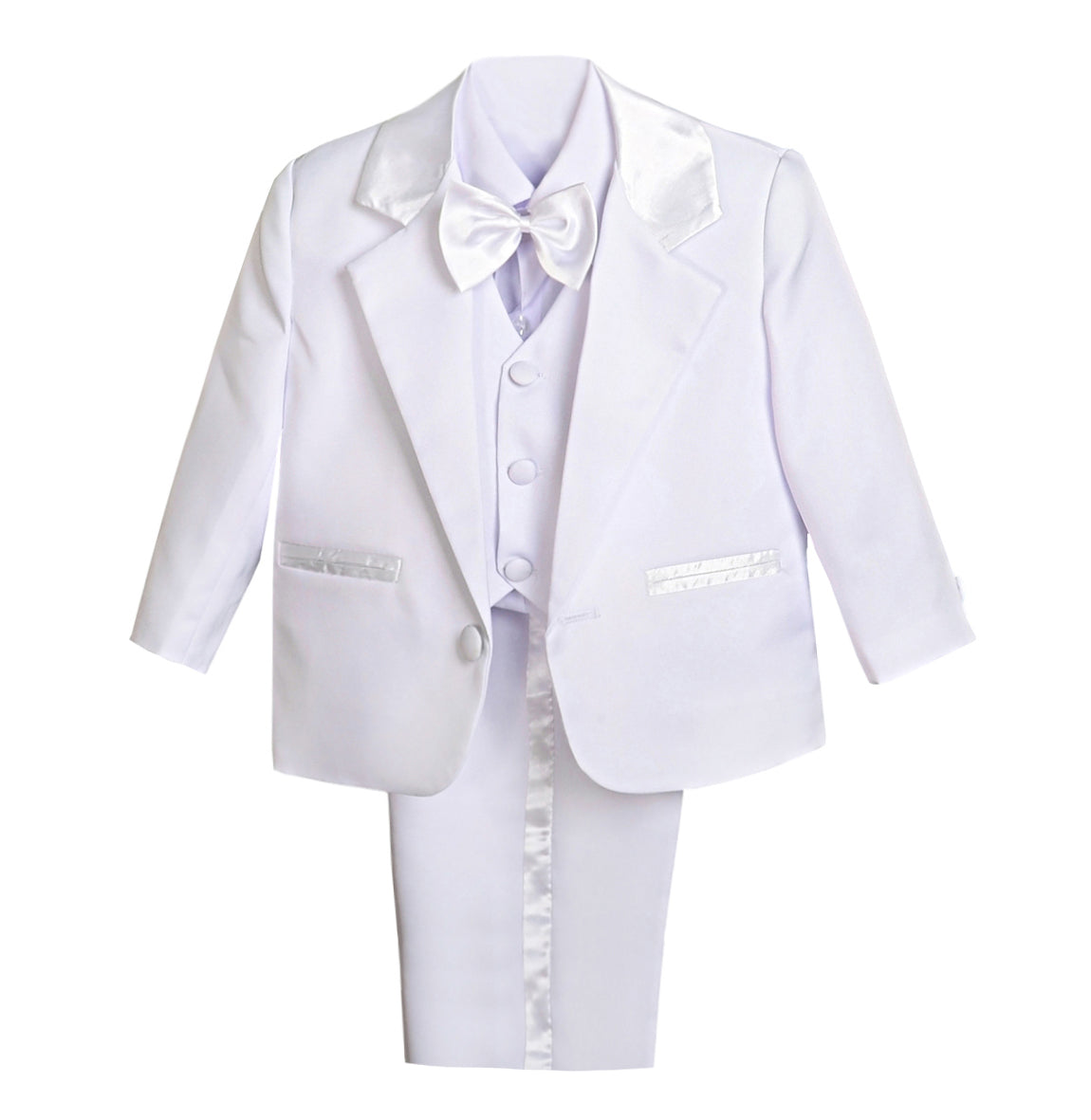 Baby Boys' Suits & Blazers Wedding Outfit 5 Pieces Set - White